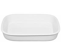 Saturnia etrusca, pirofila 28 cm rettangolare liscia in porcellana da forno