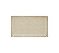 Saturnia Kimi Piatto Rettangolare 29 x 17,5 Cm Porcellana Decorato Sand