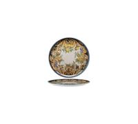 Saturnia Piatto Pizza In Porcellana Decorata Tuscany Cm 33, Multicolore