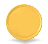 Saturnia Piatto da Pizza Piatto per Pizza Napoli in Porcellana Colore 33cm (Giallo)
