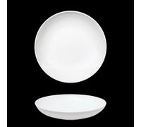 Saturnia Piatto Fondo D 22 Cm H 4,2 Cm Porcellana Siviglia Bianco