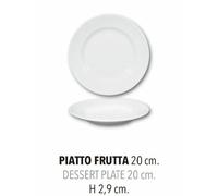 SATURNIA PIATTO FRUTTA MODELLO TIVOLI CM.20 CONFEZIONE 6 PEZZI