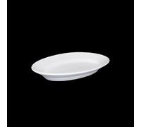 Saturnia Piatto Ovale L 25 x 18,8 Cm H 4 Cm Porcellana Tivoli Bianco