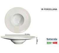 SATURNIA PIATTO PASTA BOWL NAPOLI ROTONDO CM.28 RISTORANTE PIZZERIA FOOD