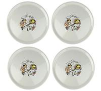 Saturnia - Piatto per pizza con decoro, 4 pezzi, teglia per pizza, Ø 31 cm