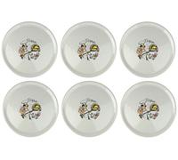 Saturnia - Piatto per pizza con decoro, 6 pezzi, teglia per pizza, Ø 33 cm