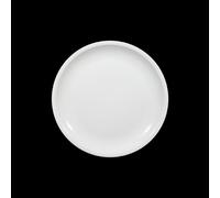 Piatto In Porcellana Roma Bianco Tavola Piano Cm23,5