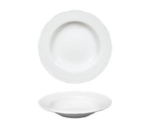 Saturnia Piatto Piano D 23 Cm H 3,9 Cm Porcellana Praga Bianco