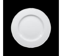 Saturnia Piatto Piano D 28 Cm H 2,2 Cm Porcellana Praga Bianco