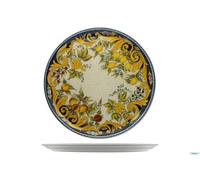 Saturnia Piatto Pizza In Porcellana Decorata Tuscany Cm 31, Multicolore