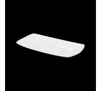 Saturnia Piatto Rettangolo 30 x 18 Cm H 3 Cm Diag. 31 Cm Porcellana Tokio Bianco