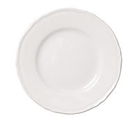 Saturnia Set di 3 Piatti Stile Inglese in Porcellana Bianca Decoro Praga (Pane 17cm)