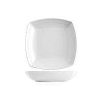 TOKIO PIATTO FONDO QUADRO 21cm BIANCO