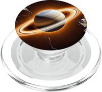 Saturno angosciato PopSockets PopGrip per MagSafe