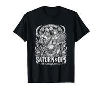 Saturno e Ops Time Raccoglie divinità mitiche Maglietta