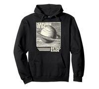 Saturno in Rabbia Retro, Stile Astrologico Mistico Weirdcore Felpa con Cappuccio