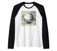 Saturno in Rabbia Retro, Stile Astrologico Mistico Weirdcore Maglia con Maniche Raglan