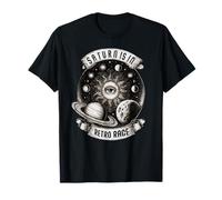 Saturno in Rabbia Retro, Stile Astrologico Mistico Weirdcore Maglietta