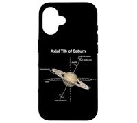 Saturno Inclinazione assiale di Saturno Sistema Solare Pianeti Donne Uomini Custodia per iPhone 16