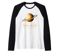 Saturno Sta chiamando e Devo Andare Planet Lover Astronomia Maglia con Maniche Raglan
