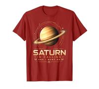 Saturno Sta chiamando e Devo Andare Planet Lover Astronomia Maglietta