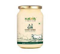 Satvik Pure Ghee Ghee A2 Gir mucca 1 litro Churned dal metodo vedico Bilona | Bilona Ghee | A2 mucca Desi Ghee 1 litro