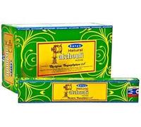 Satya 3 x bastoncini di incenso naturali PATCHOULI 15 g (3 scatole)