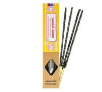 Satya - Bastoncini Di Incenso Naturale Smudge al Sandalo - 10 Bastoncini - Lunga Durata - 25g