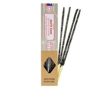 Satya - Bastoncini Di Incenso Naturale Smudge alla Salvia Bianca - 10 Bastoncini - Lunga Durata - 25g