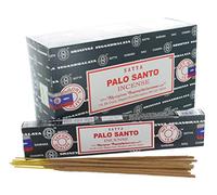 Satya - Bastoncini di incenso profumati, legno di sandalo, lavanda, campione, muschio, vibrazioni positive, Namaste, Nag Champa, Reiki, rosa, 6 confezioni (Palo Santo)