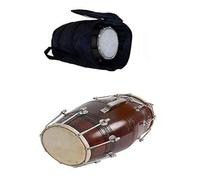 SATYA EXPORTS Dholak di legno fatto a mano con strumenti musicali del dholak della borsa