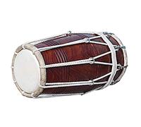 SATYA EXPORTS Strumento musicale in legno fatto a mano Dholak speciale a mezza corda Dholak Drum Sheesham legno