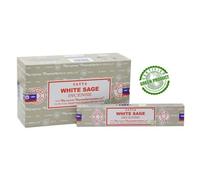 Satya Incenso Salvia Bianca 12 Confezioni da 15 Grammi (White Sage)