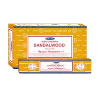 Satya Nag Champa-Bastoncini di incenso in Legno di Sandalo, Giallo, Confezione da 12, unità