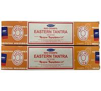 Satya Nag Champa Eastern Tantra incenso, confezione da 2 (15 g ciascuno)