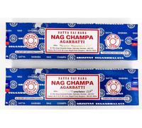 Satya Nag Champa Fragrance Agrabatti Natural Masala Incense Sticks 100g x 2 Box