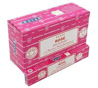 Satya Nag Champa Masala Bastoncini di Incenso Fragranza Naturale Rosa Agrabat...