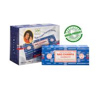 Satya Nag Champa Masala Bastoncini di Incenso Rotolato Fragranza Agrabatti 25...