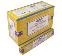 Satya Nag Champa Masala Incense Stick Fragrance Yellow Flower Agrabatti Box...