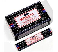 Satya Nag Champa Midnight Incense Sticks - Box 12 Packs by