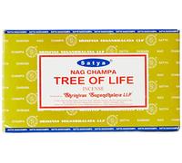 Satya RÄUCHERSTÄBCHEN Tree of Life 15 STANGEN Ä 12 180 PACKUNGEN Bastoncini di incenso, Legno di Sandalo, Nero, unità
