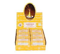 Satya Sandalwood Incenso in Coni al Sandalo 12 Scatole da 12 Coni