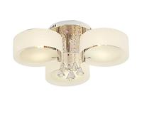 SAUADY 3 luci plafonnier en Cristal LED Mini lampada Lustre en Cristal Lustre de Plafonnier Moderna pour Salon Entrée Couloir Chambre lampada da soffitto soggiorno LED E27