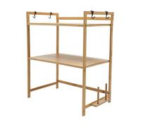 SAUADY Scaffale per forno a microonde, da cucina, organizer per utensili da cucina, cuoci riso, forno a microonde, colore 55 x 35 x 67 cm
