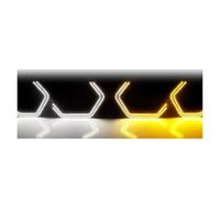 SAUANMNKTP Fari occhio d'angelo Per Subaru Per Impreza Per WRX STI 2008-2014 4 Pezzi Per M4 Per Stile LED Angel Eyes Kit Halo Anelli Faro Anelli halo LED