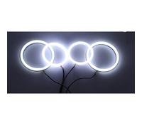 SAUANMNKTP Fari occhio d'angelo Per VW Per Golf MK4 R32 Per GTi VR6 CABRIO Per A4 1998-2004 Cotone Luce LED Angelo Occhio Doppio Colore Anelli halo LED