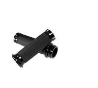 SAUANMNKTP Nastro Per Manubrio Moto Universale Per Touring Per Street Glide Per Softail Slim Maniglia Per Moto 1''25mm Manopole Elettroniche Manubrio Acceleratore A Mano(Black Grips)