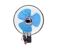 SAUANMNKTP Ventilatore Doppia Testa Cruscotto Auto Ventola Raffreddamento Portatile da 8 Pollici 12V per Auto Piccola con Clip Dispositivo dell'Aria A Basso Rumore Oscillante A 180°