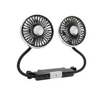 SAUANMNKTP Ventilatore Doppia Testa Cruscotto Auto Ventola USB Interruttore Indipendente Dall'aria Raffreddamento A Doppia Testa Apparecchi Elettrici Regolabili A 3 velocità A 360 Gradi