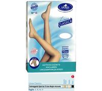 Sauber Home Autoreggente Linea Classica Open-Toe 70 Den Microrete Beige Neutro